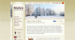 Desktop Screenshot of maticsfuneralhome.com